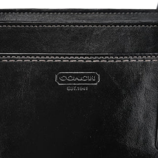 Coach 11553 Black Patent Leather Turnlock Tote Bag