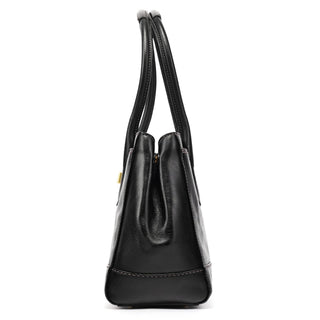 Coach 11553 Black Patent Leather Turnlock Tote Bag
