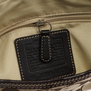 Coach 11574 Beige Brown Turnlock Shoulder Bag