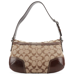 Coach 11574 Beige Brown Turnlock Shoulder Bag