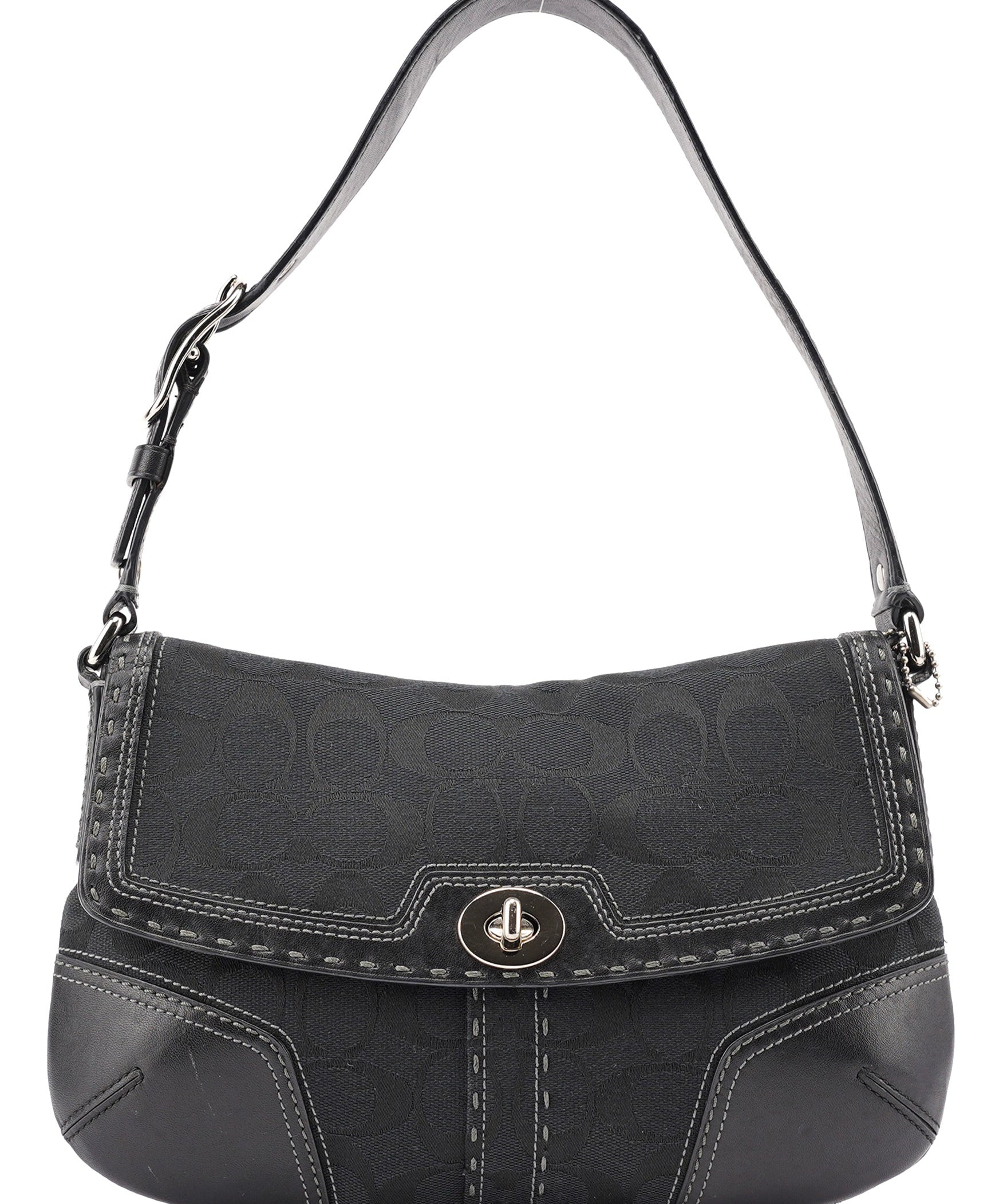 Coach 11574 Black Turnlock Shoulder Bag