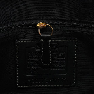 Coach 11602 Black Signature Leather Turnlock Tote Bag