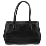 Coach 11653 Black Leather Turnlock Tote Bag