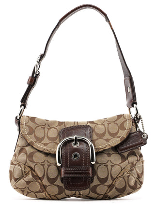 Coach 11860 Beige Brown Signature C Soho Shoulder Bag