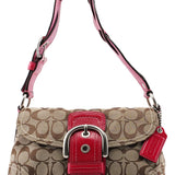 Coach 11860 Beige Pink Signature C Soho Shoulder Bag