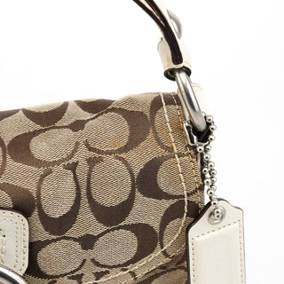 Coach 11860 Beige White Soho Shoulder Bag