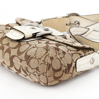 Coach 11860 Beige White Soho Shoulder Bag