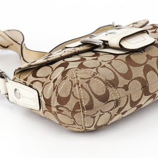 Coach 11860 Beige White Soho Shoulder Bag