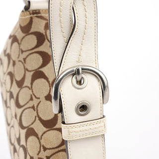 Coach 11860 Beige White Soho Shoulder Bag