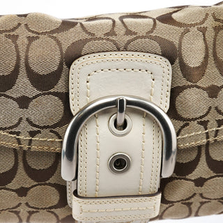 Coach 11860 Beige White Soho Shoulder Bag