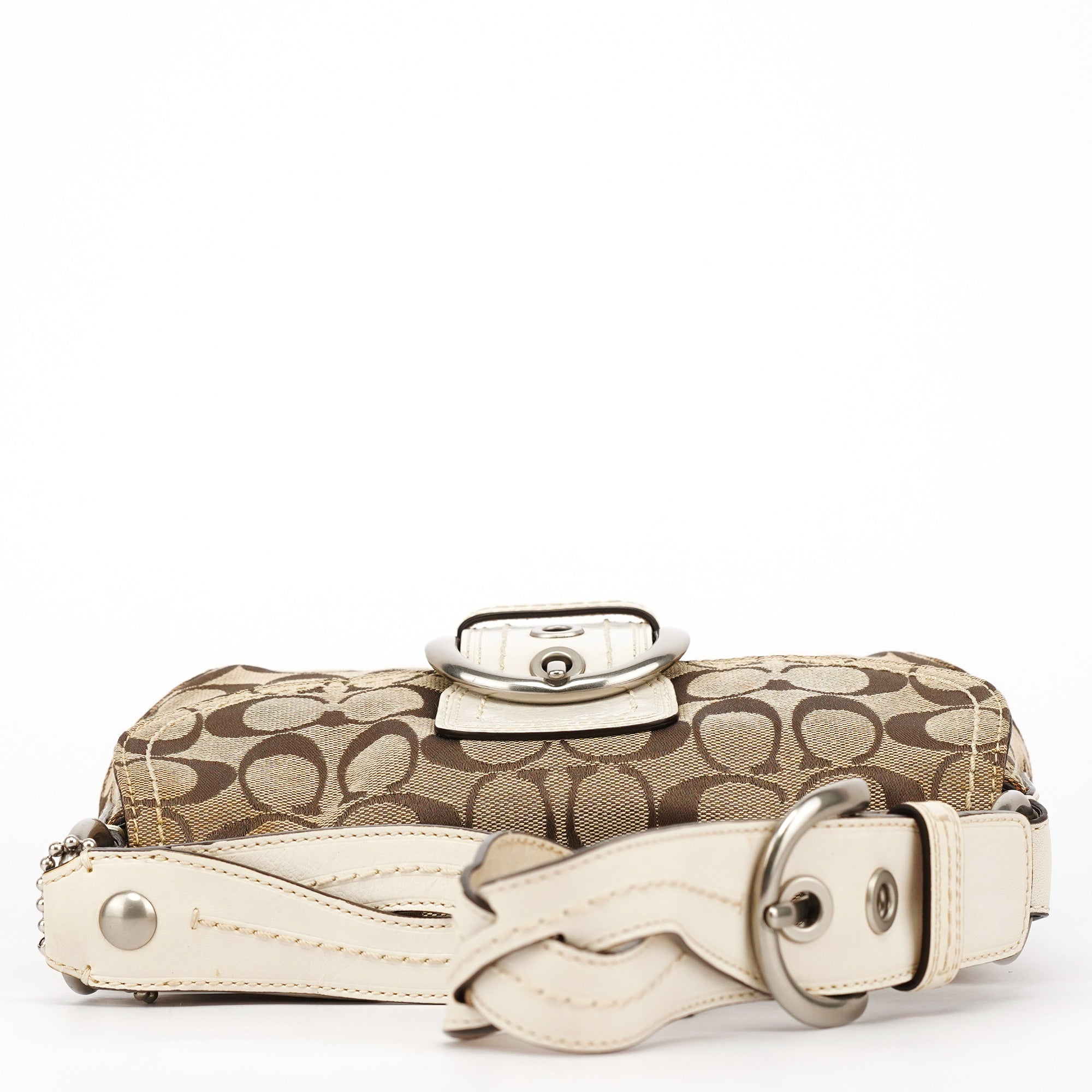 Coach 11860 Beige White Soho Shoulder Bag