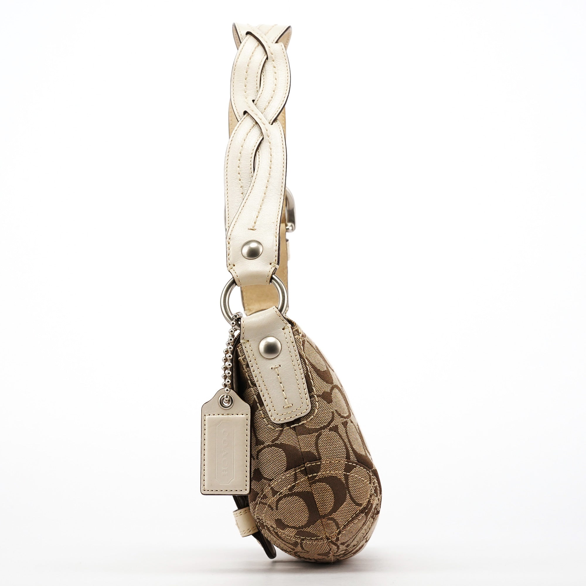 Coach 11860 Beige White Soho Shoulder Bag