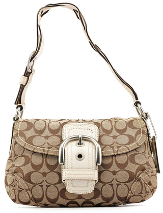 Coach 11860 Beige White Soho Shoulder Bag