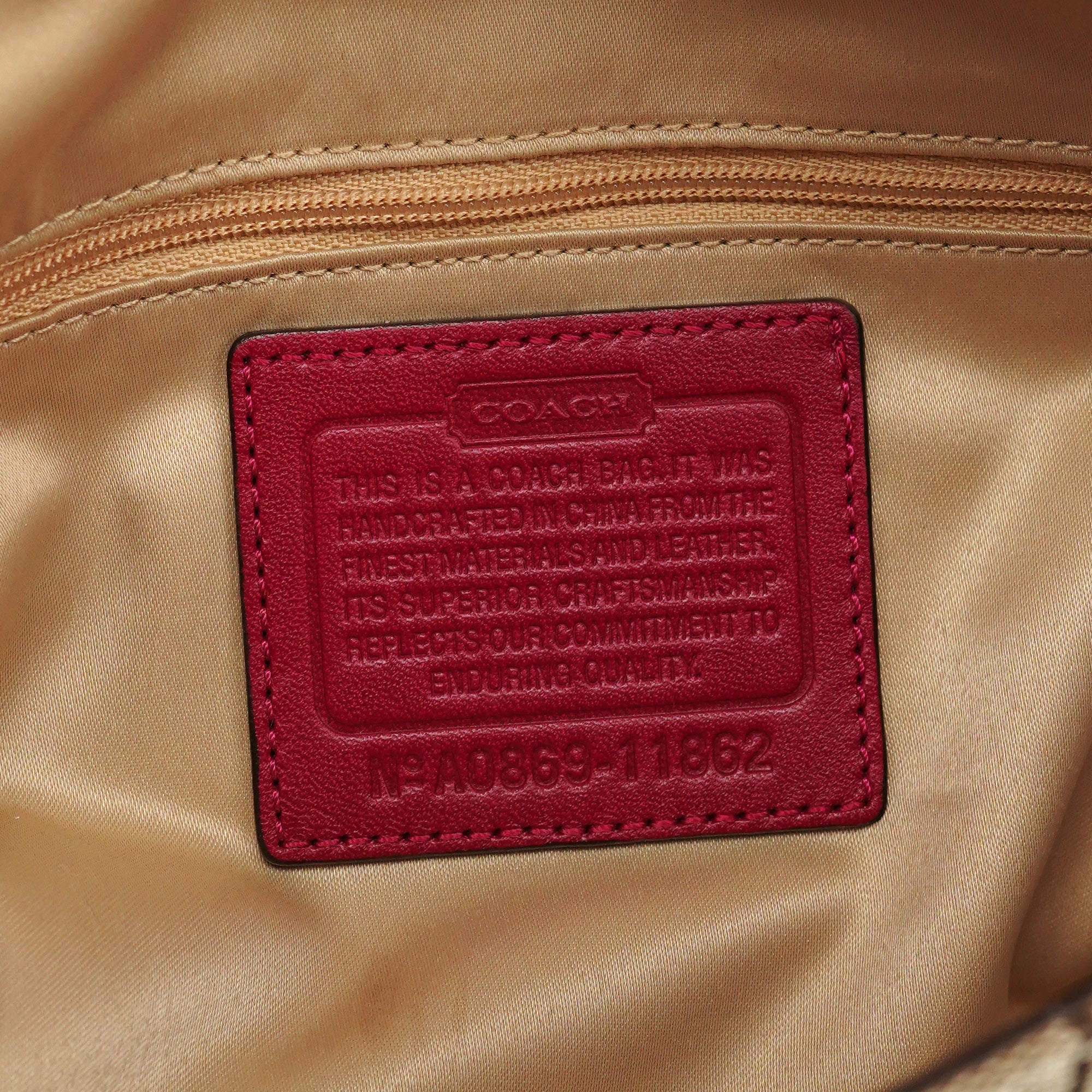Coach 11862 Beige Pink Signature Soho Shoulder Bag