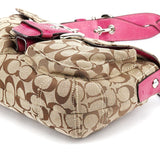 Coach 11862 Beige Pink Signature Soho Shoulder Bag