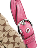 Coach 11862 Beige Pink Signature Soho Shoulder Bag