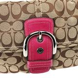 Coach 11862 Beige Pink Signature Soho Shoulder Bag
