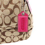 Coach 11862 Beige Pink Signature Soho Shoulder Bag