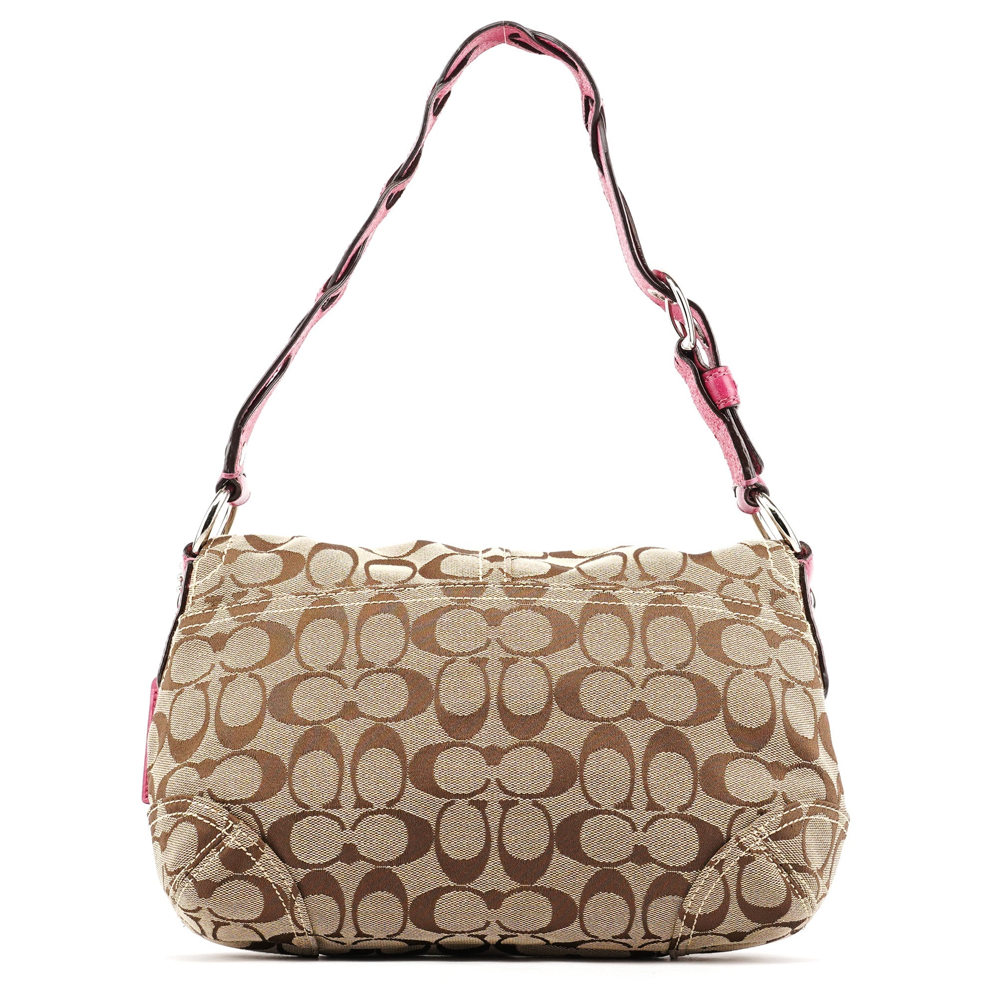 Coach 11862 Beige Pink Signature Soho Shoulder Bag
