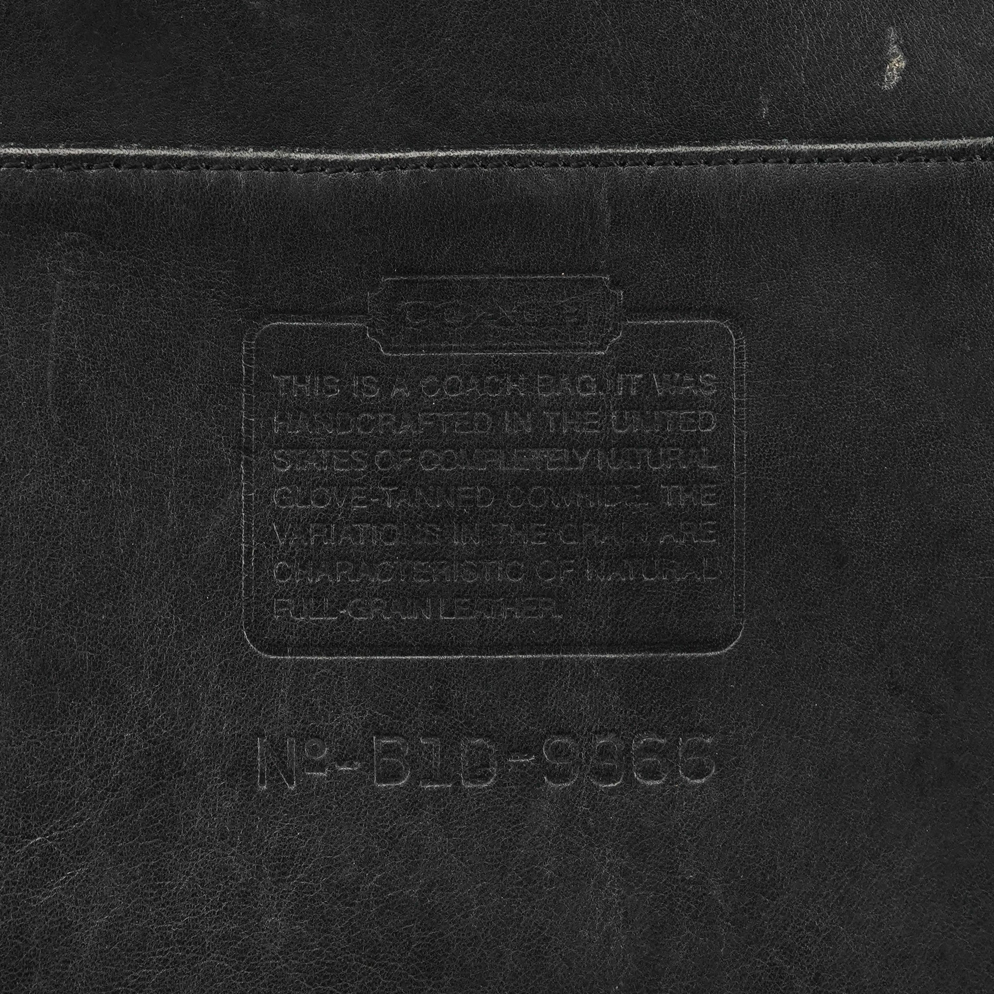 Coach 1207 crossbodytaske i sort glove-tanned læder