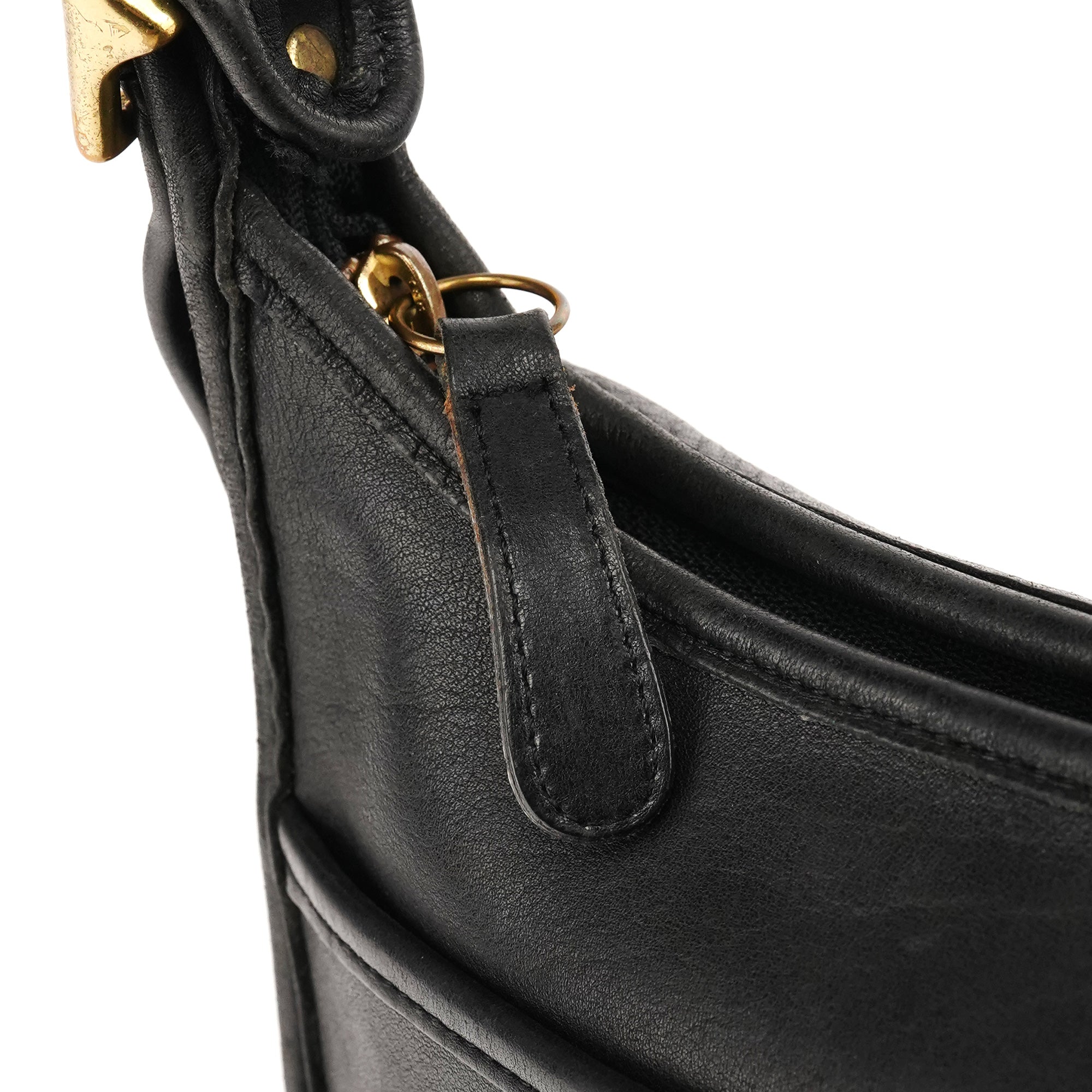 Coach 1207 crossbodytaske i sort glove-tanned læder