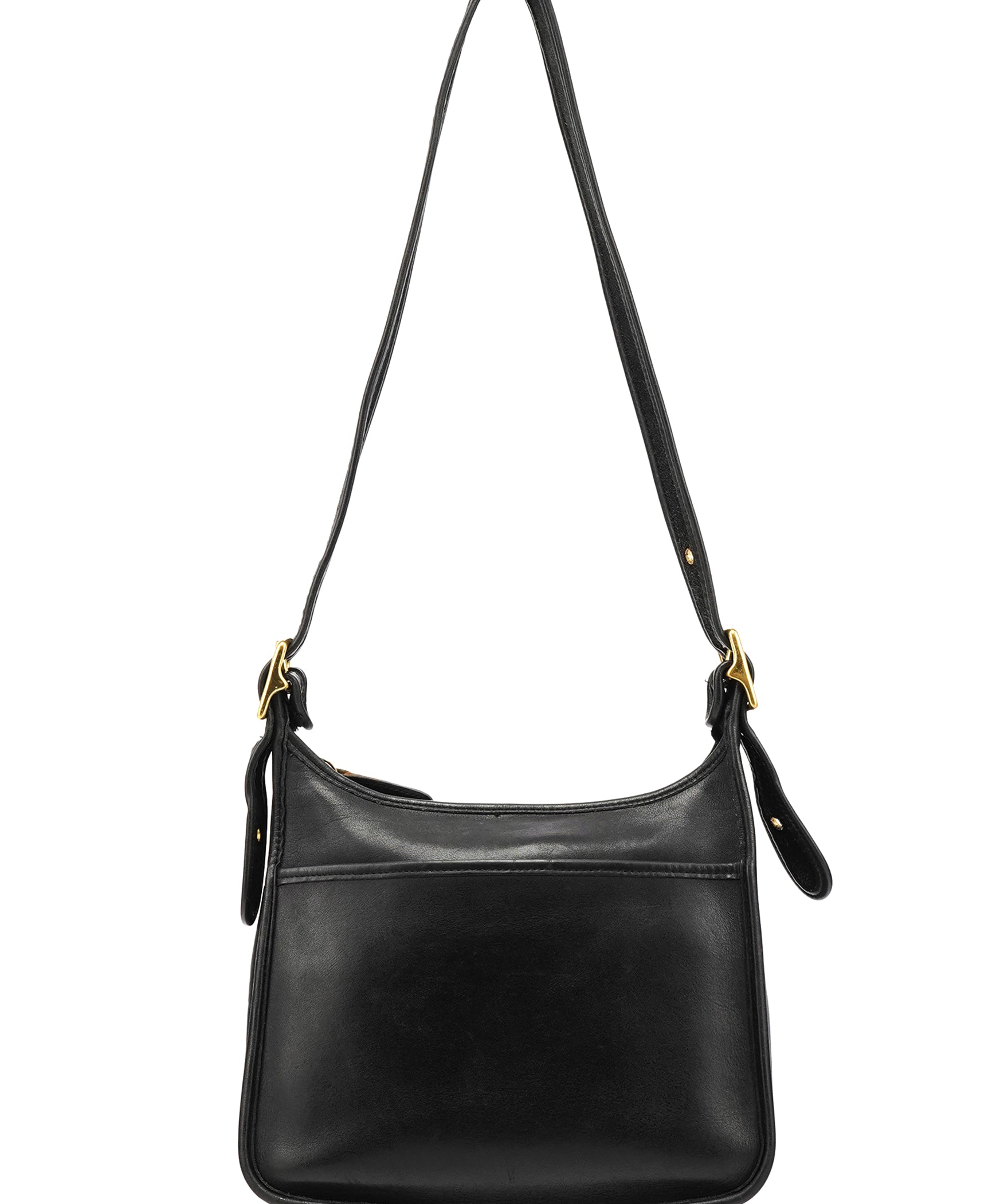 Coach 1207 Black Glove-Tanned Leather Crossbody Bag