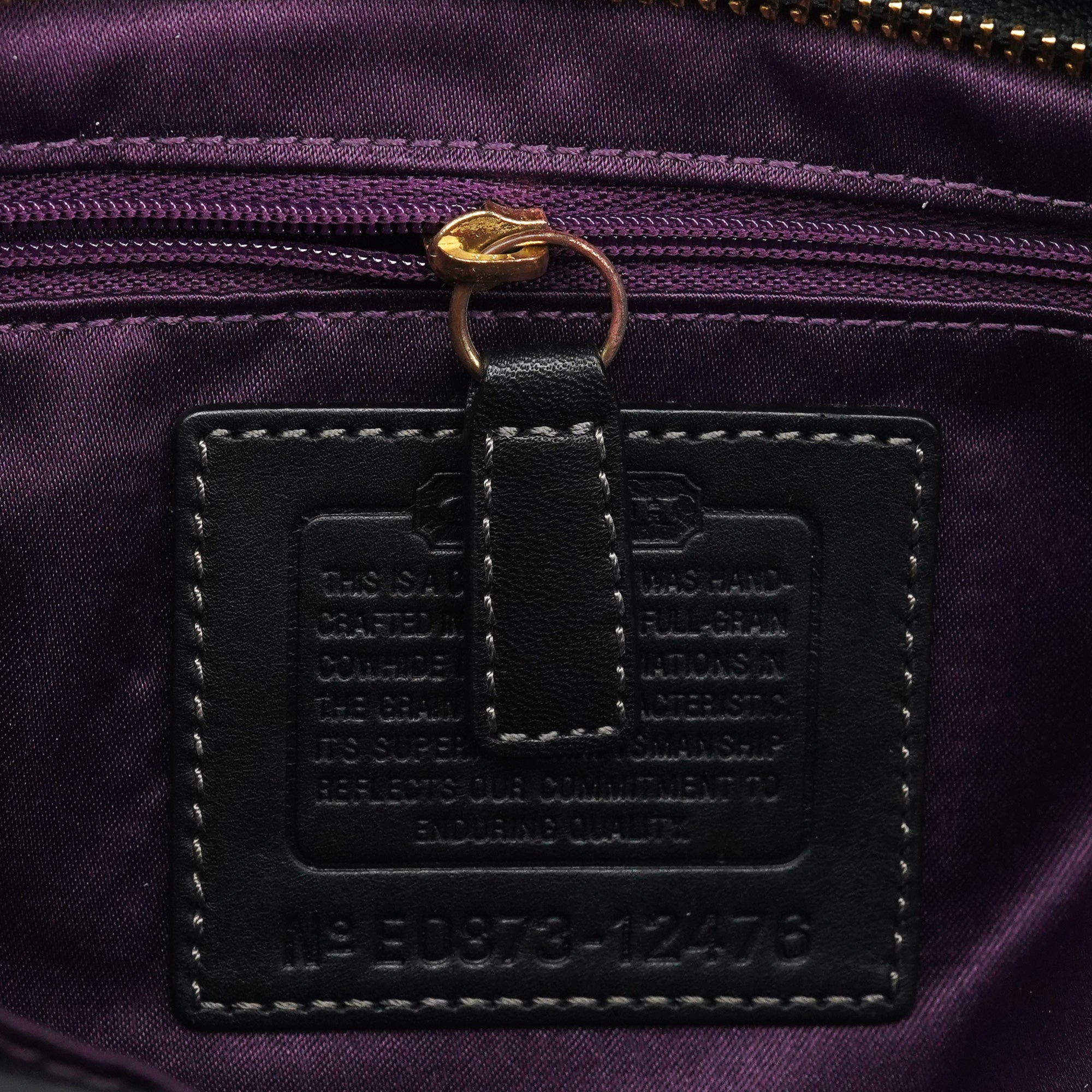 Coach 12476 Black Leather Tote Bag