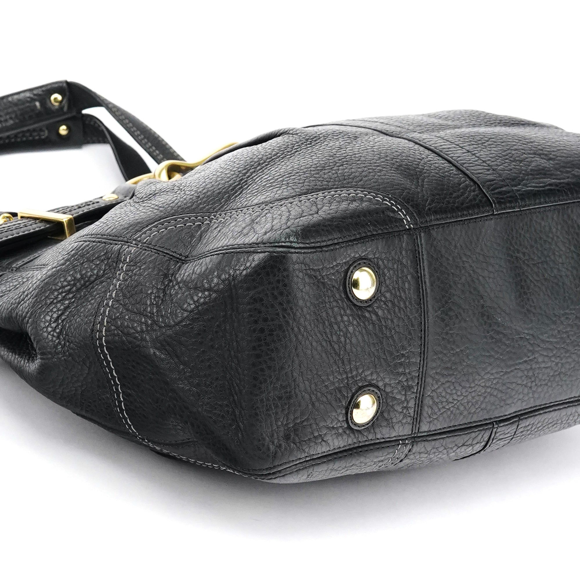 Coach 12476 Black Leather Tote Bag