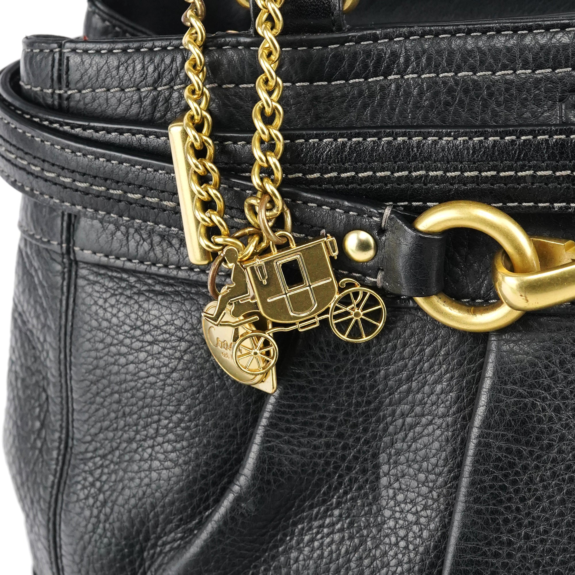 Coach 12476 Black Leather Tote Bag