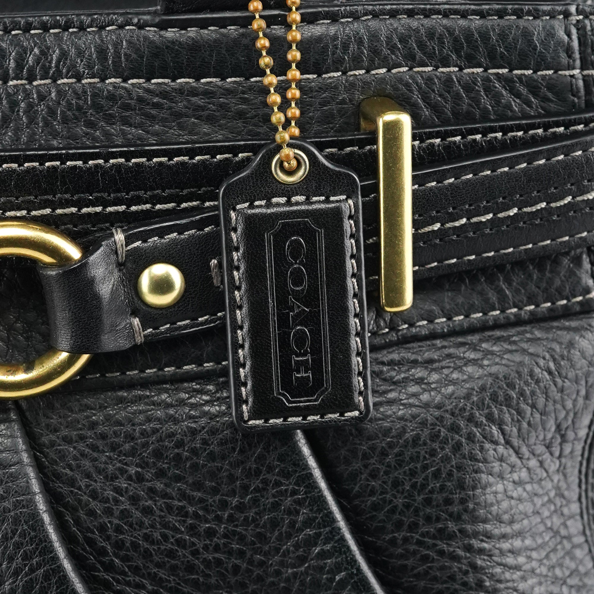 Coach Black Leather Tote Bag – Rediscover Vintage