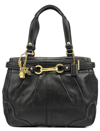 Coach 12476 Black Leather Tote Bag