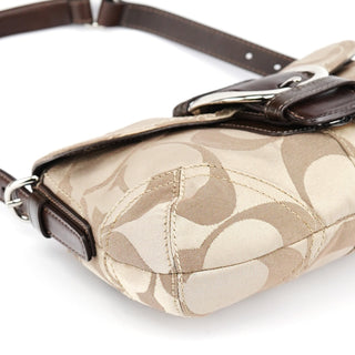 Coach 13042 Beige Brown Soho Shoulder Bag