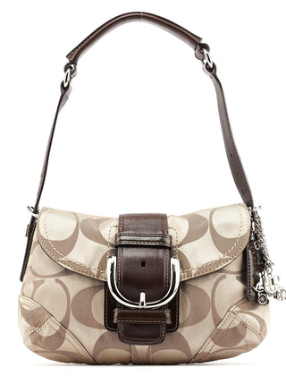 Coach 13042 Beige Brown Soho Shoulder Bag