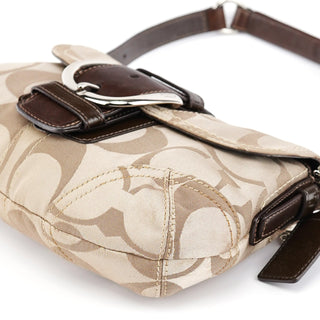 Coach 13042 Beige Brown Soho Shoulder Bag