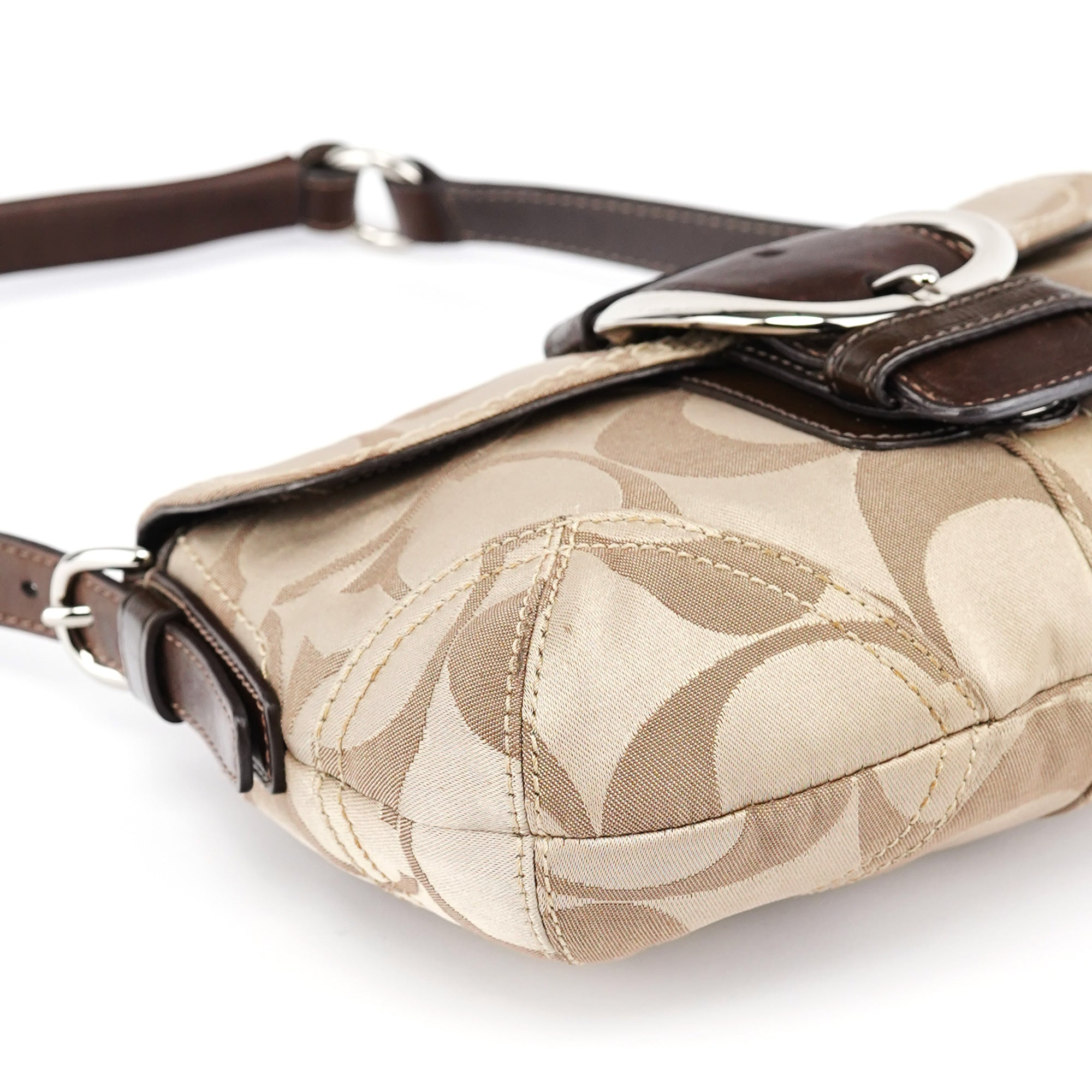 Coach 13042 Borsa a spalla Soho beige e marrone