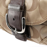 Coach 13042 Borsa a spalla Soho beige e marrone