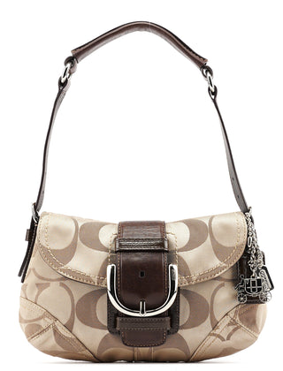 Coach 13042 Beige Brown Soho Shoulder Bag