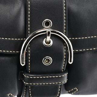 Coach 1446 Black Leather Soho Shoulder Bag