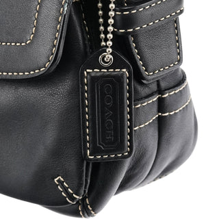 Coach 1446 Black Leather Soho Shoulder Bag