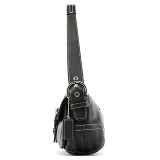 Coach 1446 Black Leather Soho Shoulder Bag