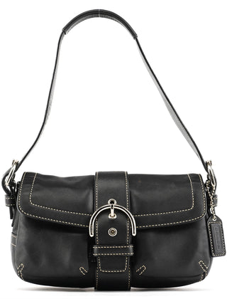 Coach 1446 Black Leather Soho Shoulder Bag