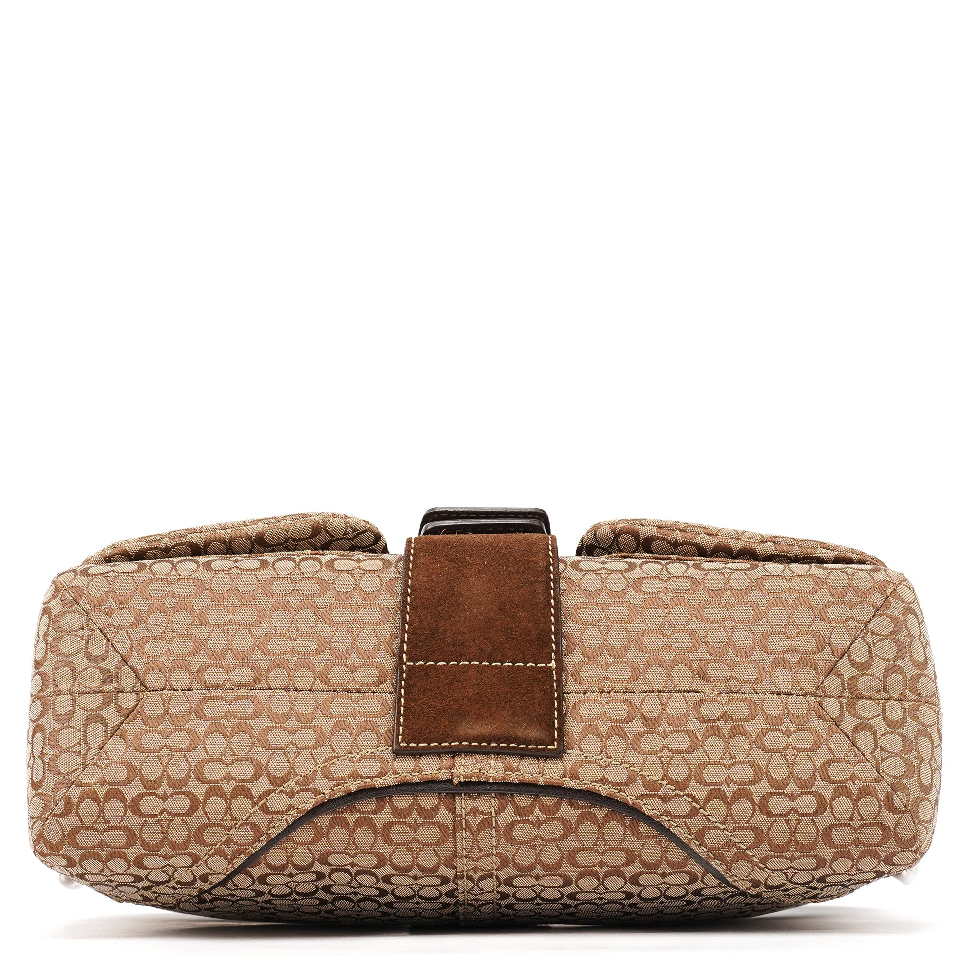 Coach 1463 Beige Brown Signature Soho Shoulder Bag