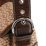 Coach 1463 Beige Brown Signature Soho Shoulder Bag