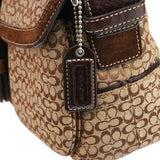 Coach 1463 Beige Brown Signature Soho Shoulder Bag