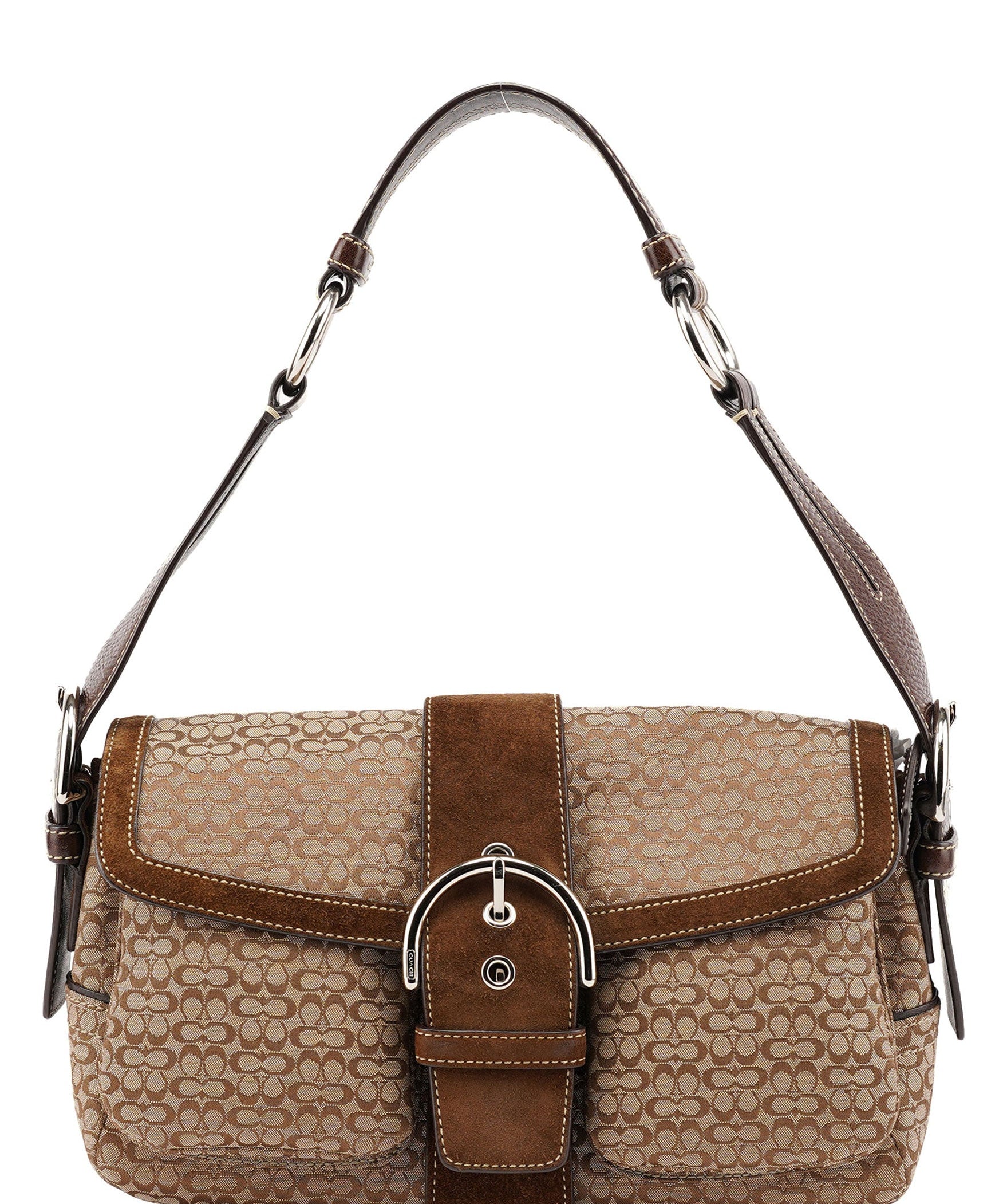 Coach 1463 Beige Brown Soho Shoulder Bag
