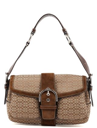 Coach 1463 Beige Brown Soho Shoulder Bag