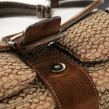 Coach 1463 Sac porté épaule Soho en toile Signature beige et marron