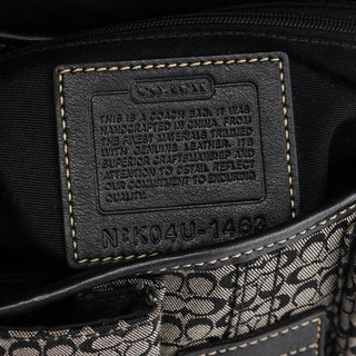 Coach 1463 Grey Black Signature Soho Shoulder Bag