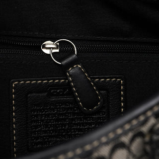 Coach 1463 Grey Black Signature Soho Shoulder Bag