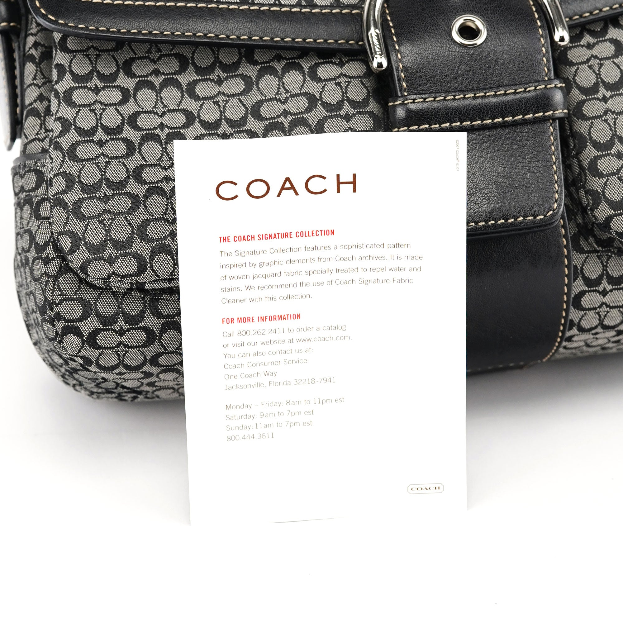 Coach 1463 Sac porté épaule Soho gris et noir